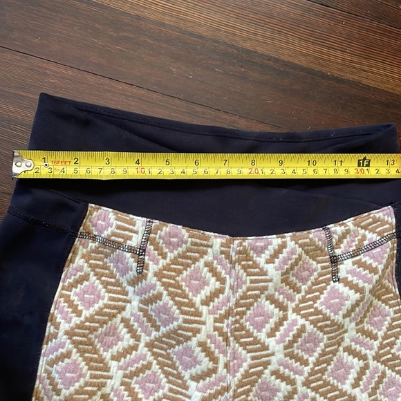 Free People Movement Flare Wide Leg Leggings Aztec quilt panel design - Picture 5 of 6
